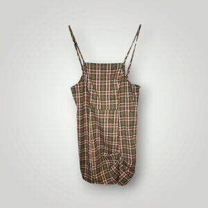 Urban Outfitters Monica Plaid Mini Dress Women's Size medium Spaghetti